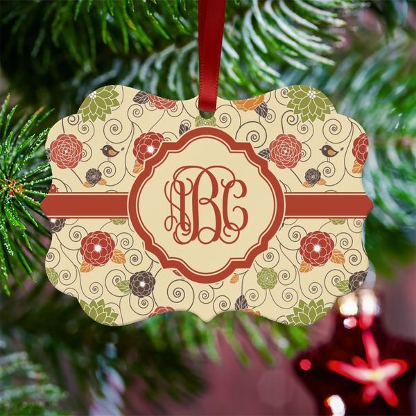 Fall Flowers Metal Benilux Ornament - Lifestyle