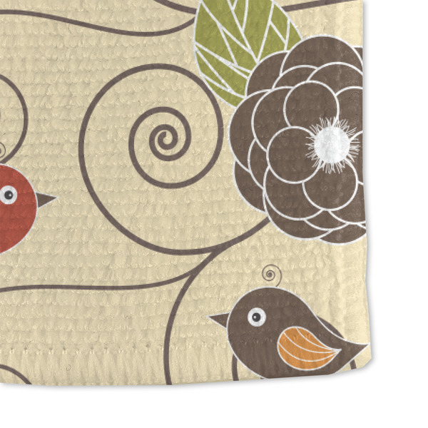 Fall Flowers Microfiber Dish Towel - DETAIL