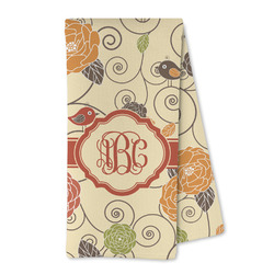 Fall Flowers Kitchen Towel - Microfiber (Personalized)