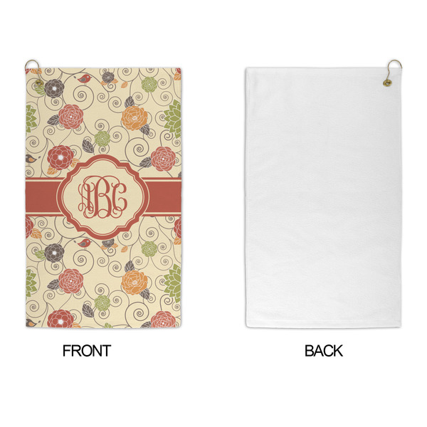 Fall Flowers Microfiber Golf Towels - APPROVAL