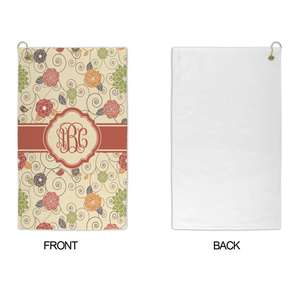 Fall Flowers Microfiber Golf Towels - APPROVAL