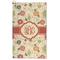 Fall Flowers Microfiber Golf Towel - Large (Personalized)