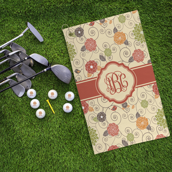 Fall Flowers Microfiber Golf Towels - LIFESTYLE