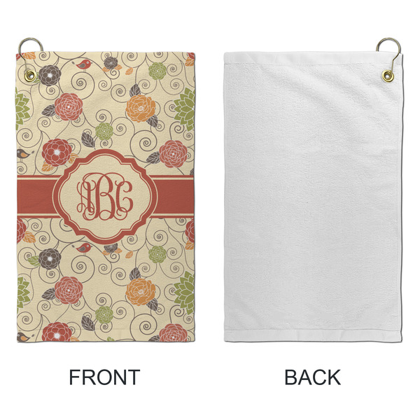 Fall Flowers Microfiber Golf Towels - Small - APPROVAL