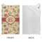 Fall Flowers Microfiber Golf Towels - Small - APPROVAL