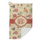 Fall Flowers Microfiber Golf Towels Small - FRONT FOLDED