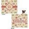 Fall Flowers Microfleece Dog Blanket - Large- Front & Back