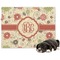 Fall Flowers Dog Blanket (Personalized)