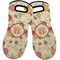Fall Flowers Neoprene Oven Mitts - Set of 2 w/ Monogram