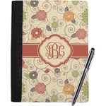 Fall Flowers Notebook Padfolio - Large w/ Monogram