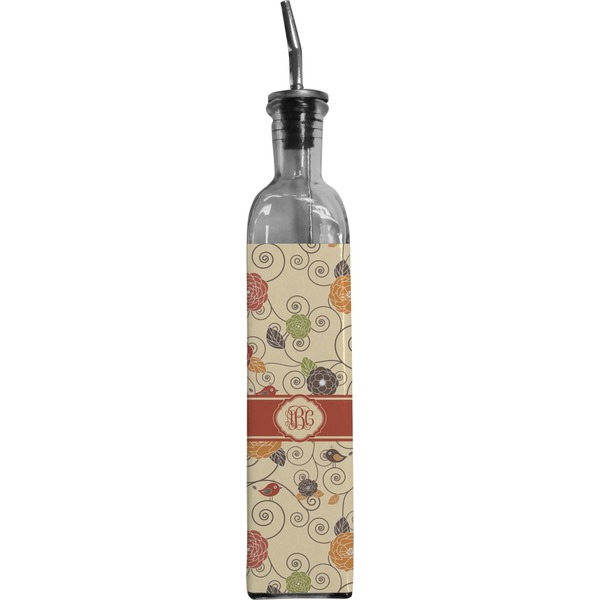 Custom Fall Flowers Oil Dispenser Bottle (Personalized)