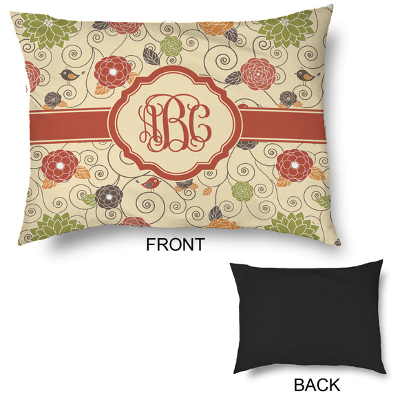 Fall Flowers Outdoor Dog Beds - Large - APPROVAL