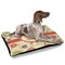 Fall Flowers Outdoor Dog Beds - Large - IN CONTEXT