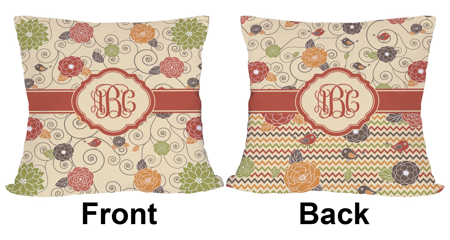 Fall Flowers Outdoor Pillow - 26" (Personalized) - YouCustomizeIt