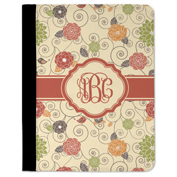 Fall Flowers Padfolio Clipboard - Large (Personalized)