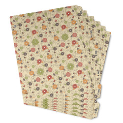 Fall Flowers Binder Tab Divider - Set of 6 (Personalized)