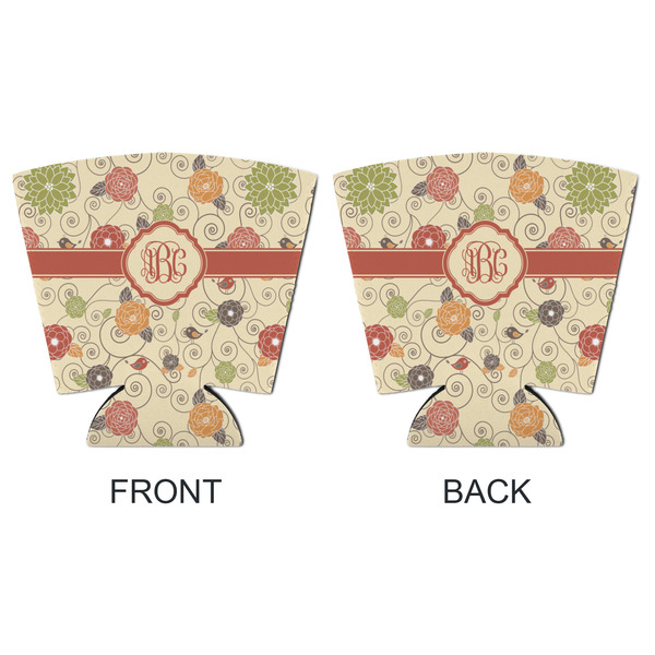 Fall Flowers Party Cup Sleeves - with bottom - APPROVAL