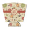 Fall Flowers Party Cup Sleeves - with bottom - FRONT