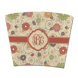 Fall Flowers Party Cup Sleeve - without bottom (Personalized)