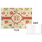 Fall Flowers Disposable Paper Placemat - Front & Back