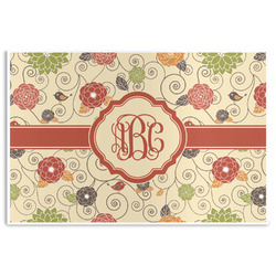 Fall Flowers Disposable Paper Placemats (Personalized)