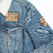 Fall Flowers Patches Lifestyle Jean Jacket Detail