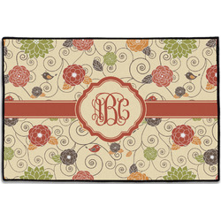 Fall Flowers Door Mat - 36"x24" (Personalized)