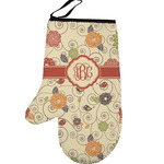 Fall Flowers Left Oven Mitt (Personalized)