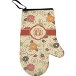 Fall Flowers Right Oven Mitt (Personalized)