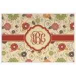 Fall Flowers Laminated Placemat w/ Monogram