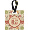 Fall Flowers Personalized Square Luggage Tag