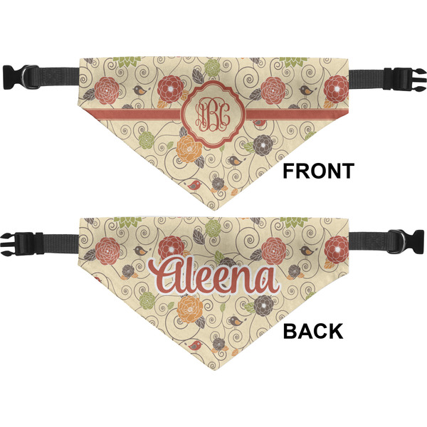 Fall Flowers Pet Bandana Approval