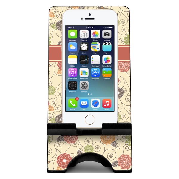 Fall Flowers Phone Stand w/ Phone