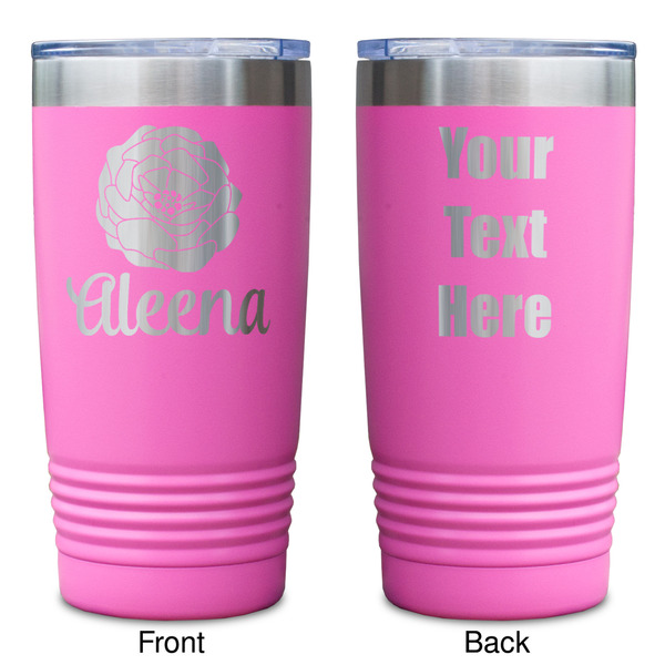 Fall Flowers Pink Polar Camel Tumbler - 20oz - Double Sided - Approval