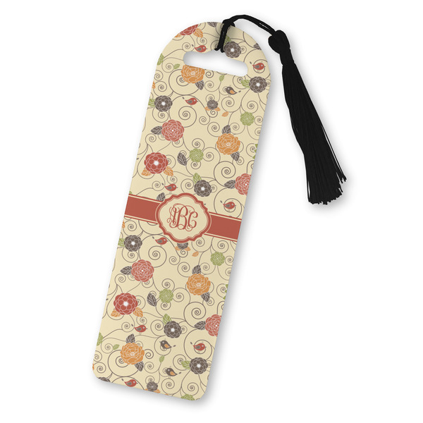 Custom Fall Flowers Plastic Bookmark (Personalized)