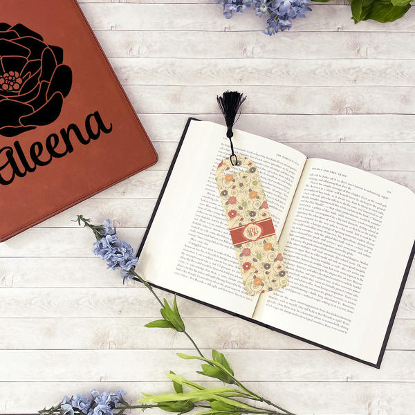 Fall Flowers Plastic Bookmarks - In Context