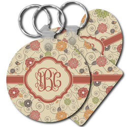 Fall Flowers Plastic Keychains (Personalized)