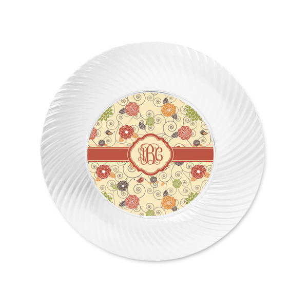 Fall Flowers Plastic Party Appetizer & Dessert Plates - Approval