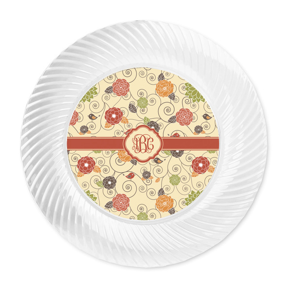 Fall Flowers Plastic Party Dinner Plates - Approval