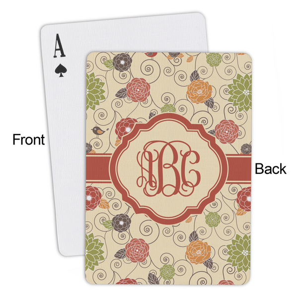 Fall Flowers Playing Cards - Approval