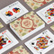 Fall Flowers Playing Cards - Front & Back View