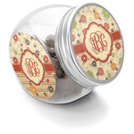 Fall Flowers Puppy Treat Jar (Personalized)
