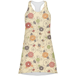 Fall Flowers Racerback Dress - X Large
