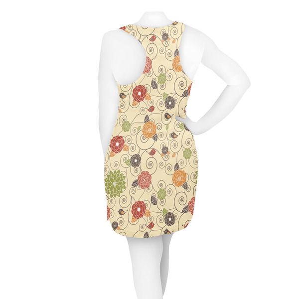 Fall Flowers Racerback Dress - On Model - Back