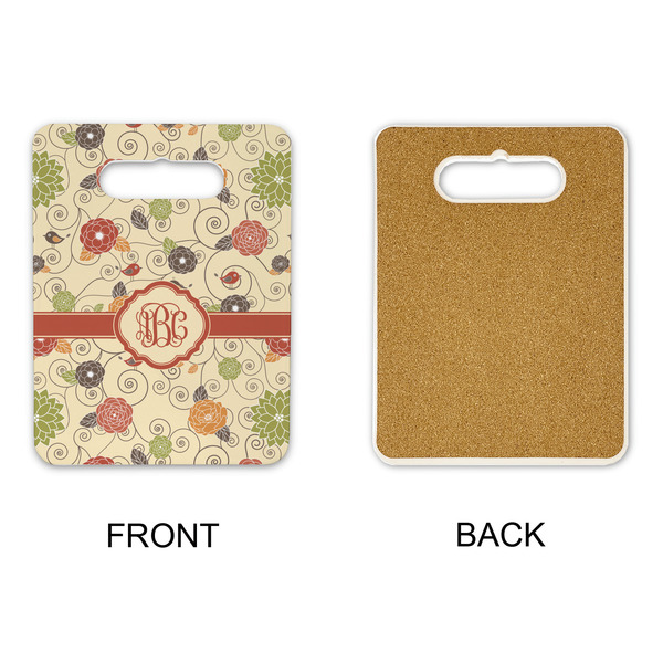 Fall Flowers Rectangle Trivet with Handle - APPROVAL