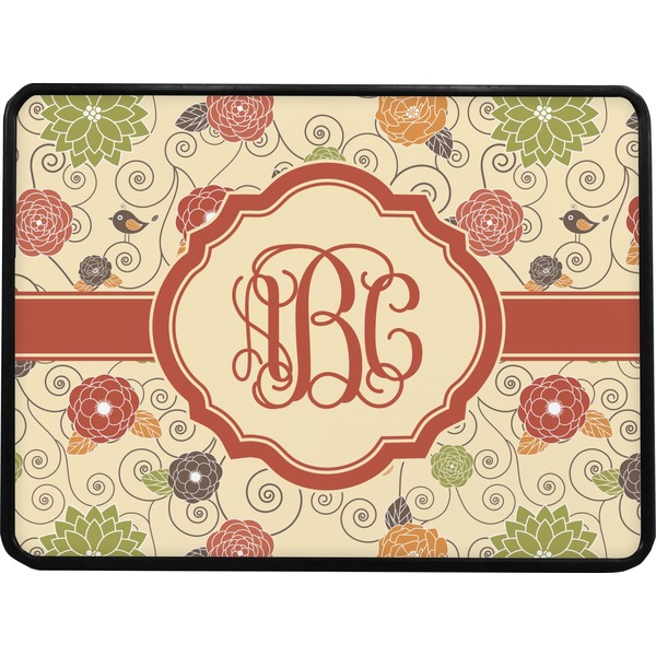 Fall Flowers Rectangular Trailer Hitch Cover (Personalized)