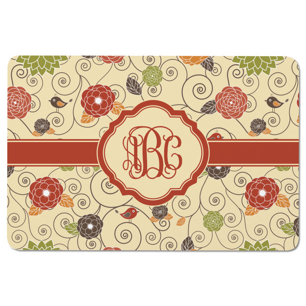 Fall Flowers Rectangular Fridge Magnet - FRONT