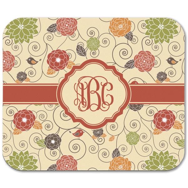 Fall Flowers Rectangular Mouse Pad - APPROVAL