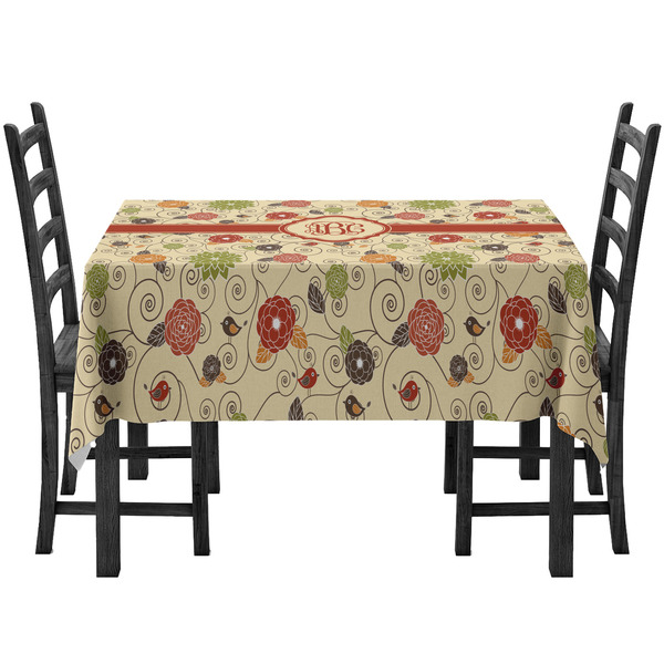Custom Fall Flowers Tablecloth (Personalized)