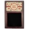 Fall Flowers Red Mahogany Sticky Note Holder - Flat